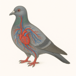 Circulation sanguine pigeon voyageur