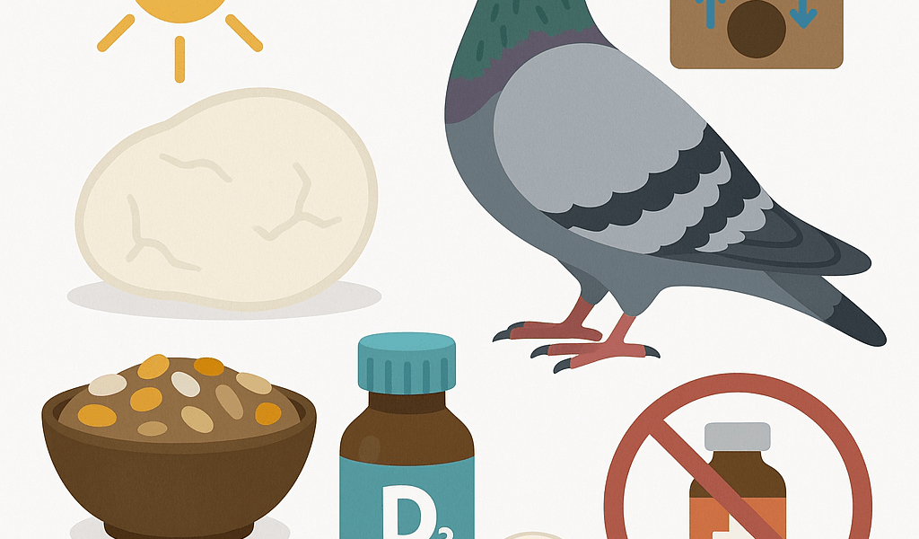 Elevage precoce n°4 Vitamine D3 pigeon voyageur