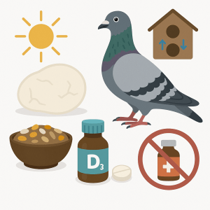 Elevage precoce n°4 Vitamine D3 pigeon voyageur