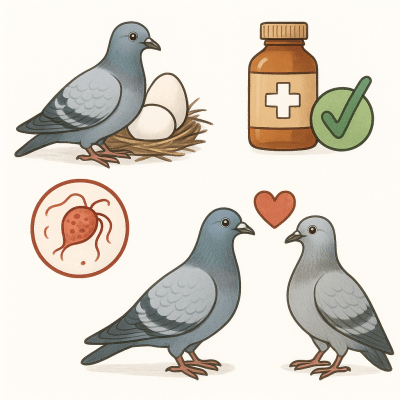 Elevage precoce n°5 OEufs Clairs – pigeon voyageur