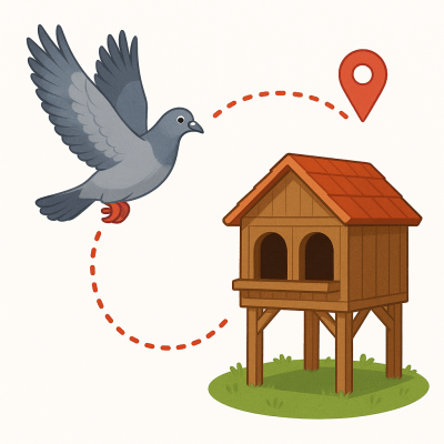 Orientation des pigeons role du pigeonnier