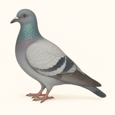 Plumes – pigeon voyageur