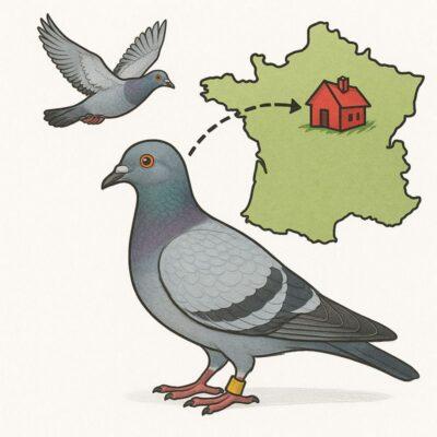 Pigeon voyageur et instinct du territoire