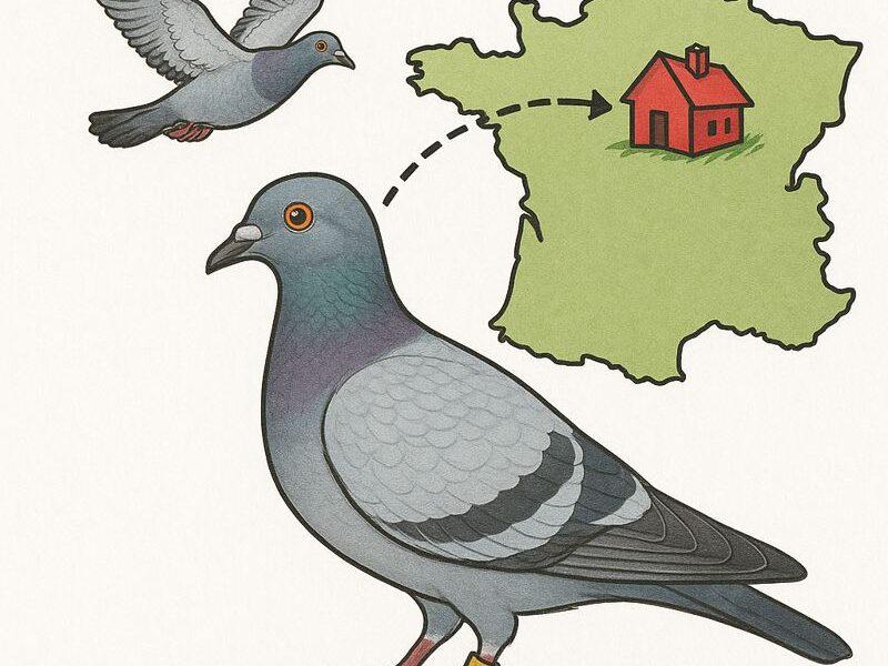 Pigeon voyageur et instinct du territoire