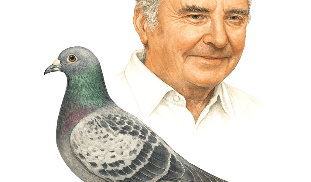pigeon voyageur la Peureuse et Noel De Scheemaecker