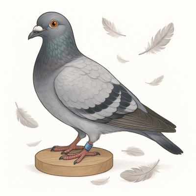 Fin de saison pigeon voyageur mue repos et selection