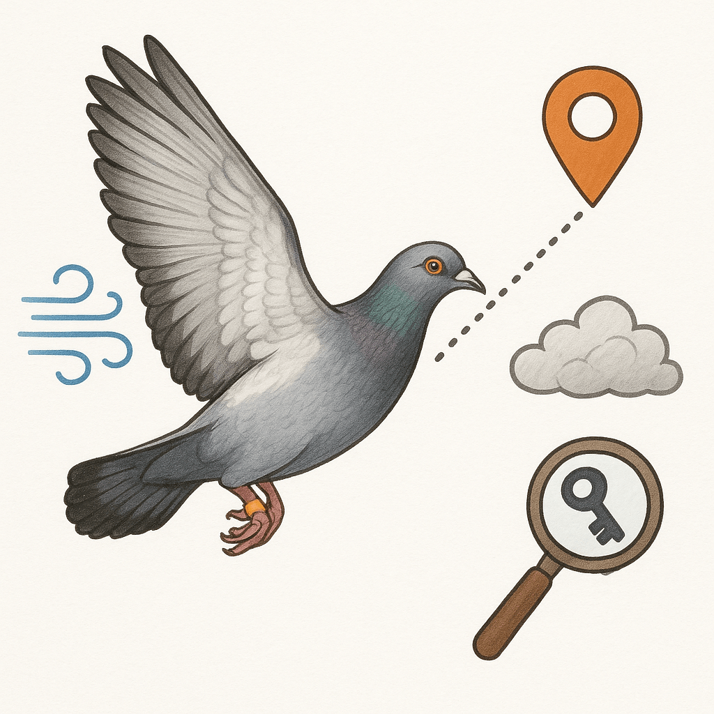 Pigeon voyageur vent distance et verites cachees