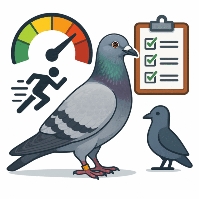 Pigeon voyageur vitesse endurance et selection
