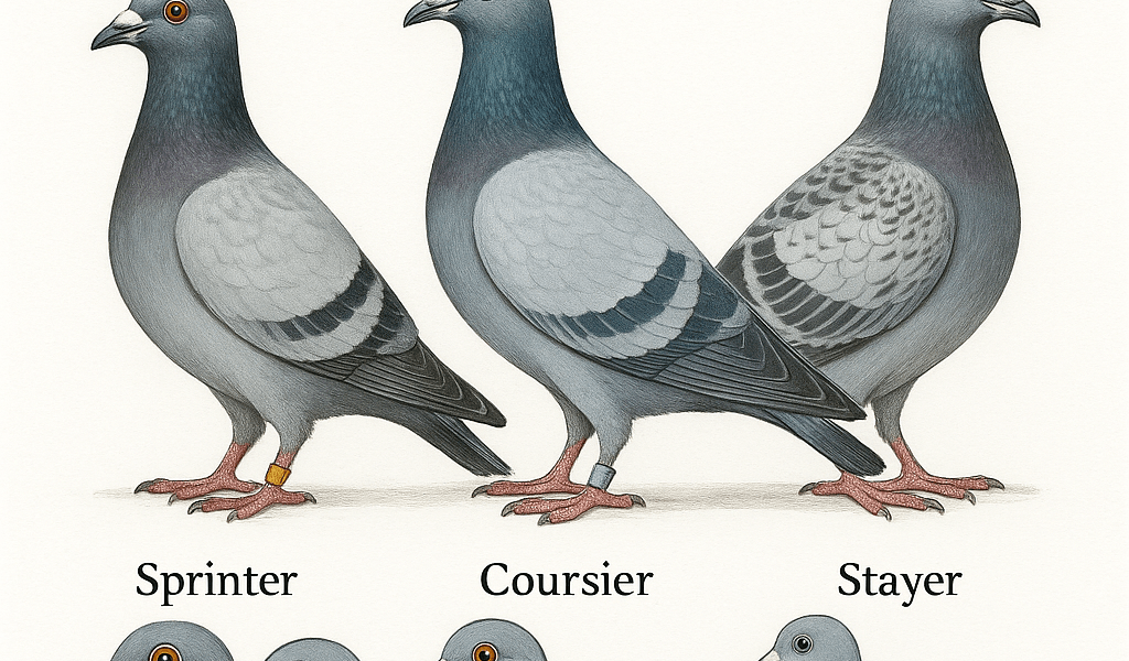 Sprinters coursiers et stayers chez le pigeon voyageur