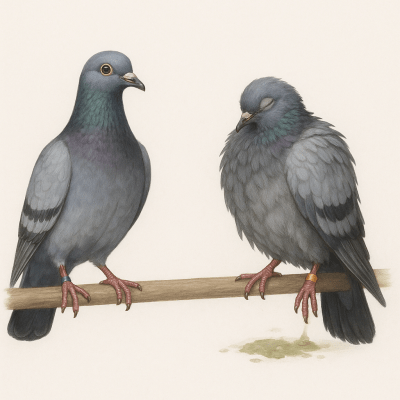 Coccidiose du pigeon voyageur symptomes