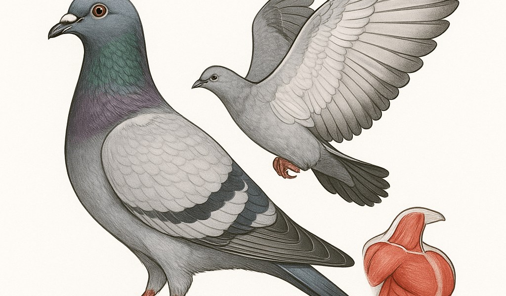 Pigeon Voyageur Muscles Ailes et Performances – Le Guide Technique Ultime