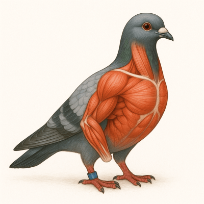 Pigeon Voyageur Muscles Puissance et Secrets des Champions pour des Performances Exceptionnelles