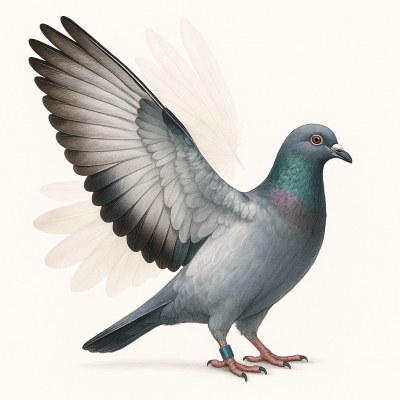 Plumes de combat du pigeon voyageur role formation mue et qualite des remiges expliques