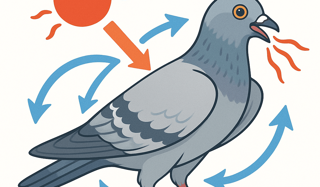 Thermoregulation du Pigeon Voyageur Mecanismes Performance et Resistance a la Chaleur