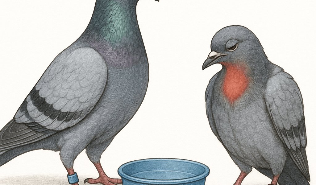 Trichomonose du Pigeon Voyageur