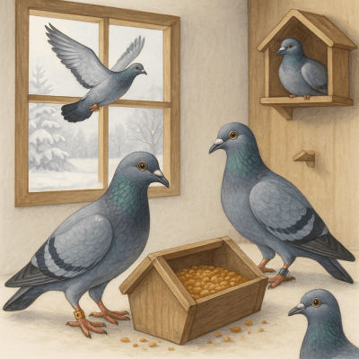 Pigeon Voyageur Comment lHiver Fabrique la Grande Forme et les Champions de lEte