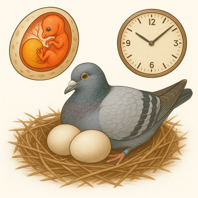 Pigeon Voyageur La Couvaison lIncubation et le Developpement des OEufs expliques en detail