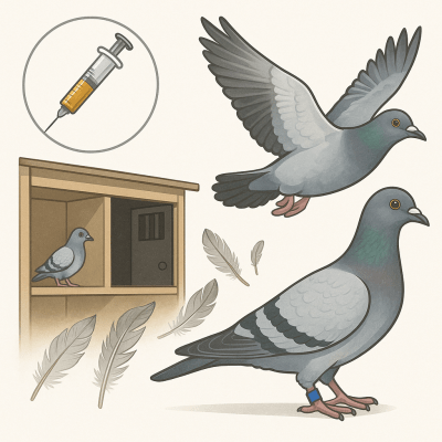 Pigeon Voyageur Obscurite Cortisone et Mue – La Verite sur la Preparation des Pigeonneaux