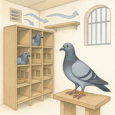 Pigeon Voyageur Colombier Ideal Selection Alimentation et Systeme Naturel pour Performances Maximales