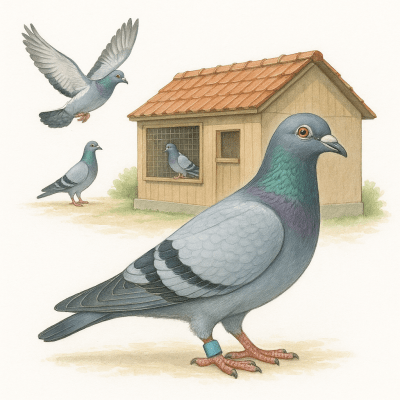 Pigeon Voyageur Le Colombier Ideal pour Booster Forme Sante et Performances en Colombophilie