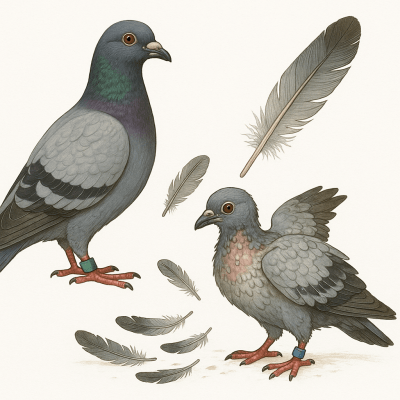 Pigeon Voyageur Mue Plumes Defauts et Solutions — Guide Complet pour un Plumage Parfait