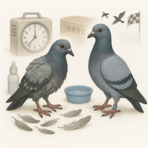 Pigeon Voyageur Ralentir la Mue Gouttes Performances et Realite des Concours Modernes