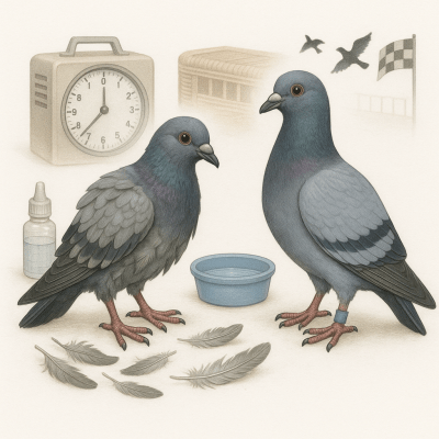Pigeon Voyageur Ralentir la Mue Gouttes Performances et Realite des Concours Modernes