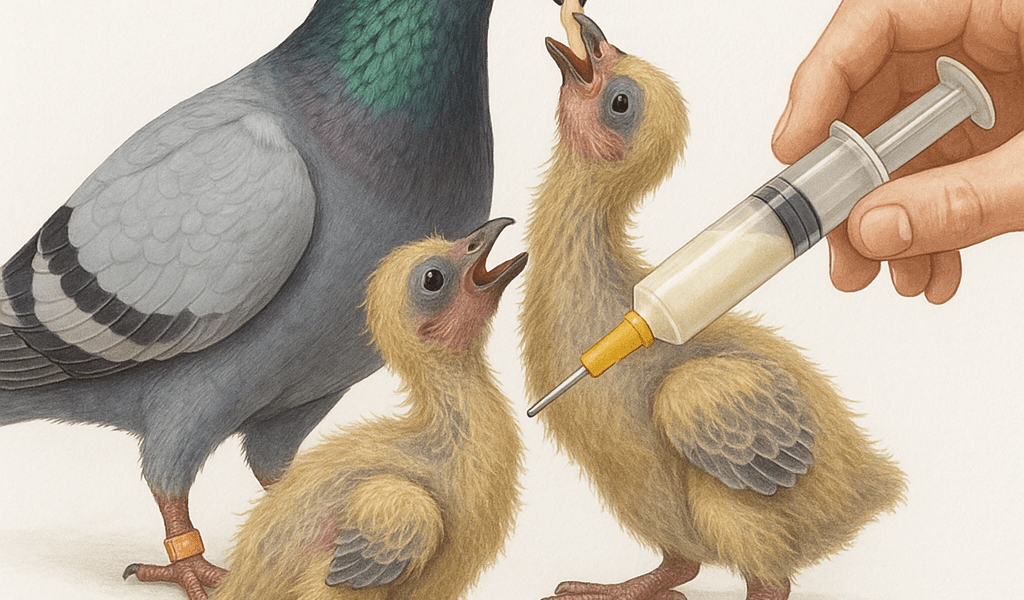 Pigeon voyageur comment remplacer la pape et reussir lelevage des pipants naturellement