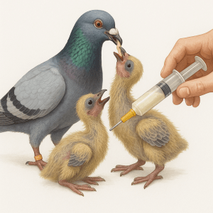 Pigeon voyageur comment remplacer la pape et reussir lelevage des pipants naturellement