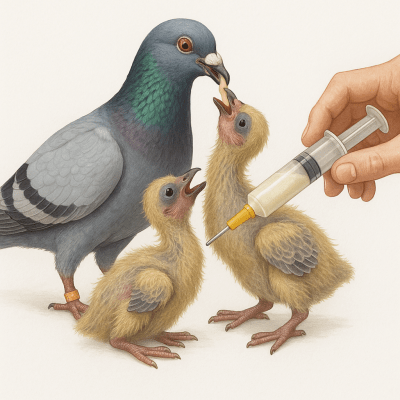 Pigeon voyageur comment remplacer la pape et reussir lelevage des pipants naturellement