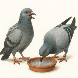 Pigeon voyageur comprendre la soif la deshydratation et labreuvement pour optimiser la performance