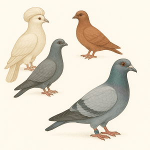 Histoire du Pigeon Voyageur Origines Persanes Races Ancetres Selection Europeenne et Formation du Messager Moderne