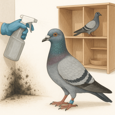 Pigeons Voyageurs Aspergillose Pertes Rapides et Prevention — Le Guide Complet pour Proteger Votre Colombier