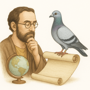 Combattons avec forces pigeon voyageur