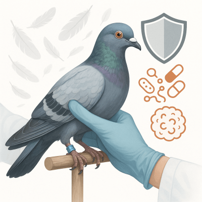Pigeon Voyageur Sante Mue Paratyphose Tumeurs et Resistances aux Antibiotiques – Le Guide Veterinaire Essentiel