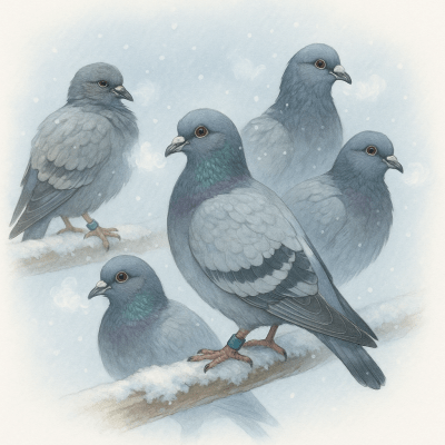 Pigeons Voyageurs et Froid Intense Comment Proteger Votre Colonie en Hiver et Comprendre les Risques Reels