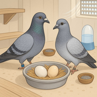 Pigeon Voyageur et Reproduction Comprendre les OEufs Clairs la Sterilite et lHygiene du Colombier