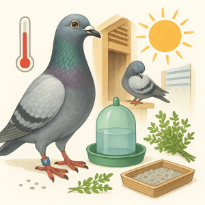 Sante du Pigeon Voyageur en Ete Prevention Naturelle des Verminoses Capillarioses et Intoxications