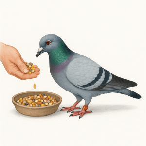 Pigeon voyageur comment nourrir les pigeons de demi fond pour developper leur endurance naturellement