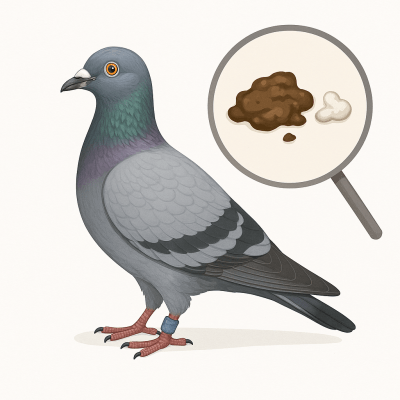 Pigeon voyageur comprendre les fientes un indicateur essentiel de la sante digestive