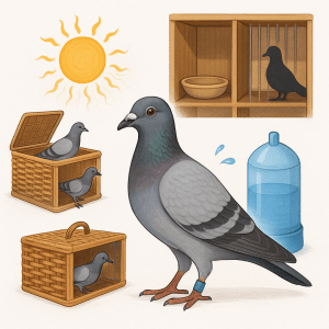 Pigeon Voyageur Chaleur Boisson Veuvage et Apprentissage au Panier — Les Details Qui Font la Difference