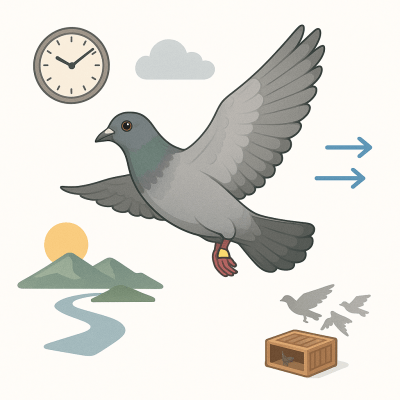 Pigeon Voyageur LHeure du Lacher la Topographie et les Conditions de Vol — Les Facteurs Invisibles des Concours Colombophiles