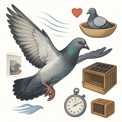 Pigeon Voyageur Motivation Aile et Psychologie – Les Secrets Caches de la Vitesse et de la Performance