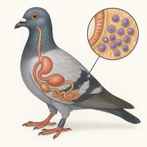 Pigeon voyageur tout savoir sur la coccidiose maladie silencieuse du colombier