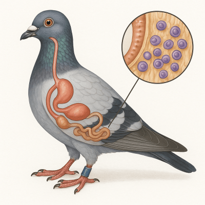 Pigeon voyageur tout savoir sur la coccidiose maladie silencieuse du colombier