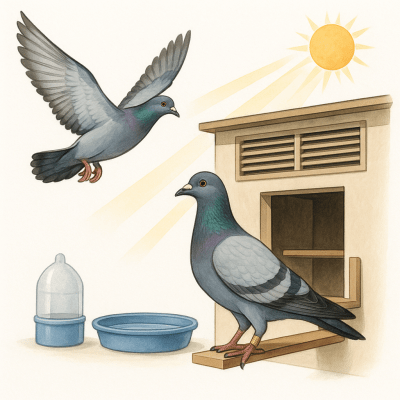 Pigeon Voyageur Le Role du Colombier et de la Forme en Ete dans la Selection des Champions