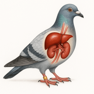 Pigeon voyageur le role vital du foie et des reins dans la sante et la performance