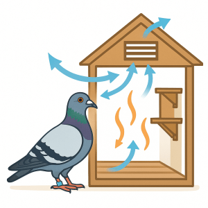 Pigeon voyageur limportance dune bonne aeration du colombier pour la sante et la performance