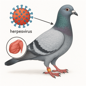 Pigeon voyageur comprendre lherpesvirus et ses effets sur la forme et la resistance