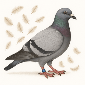 La mue du duvet chez le pigeon voyageur un indicateur essentiel de sante et de forme